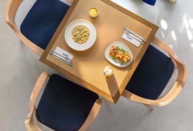 Food table at Julith