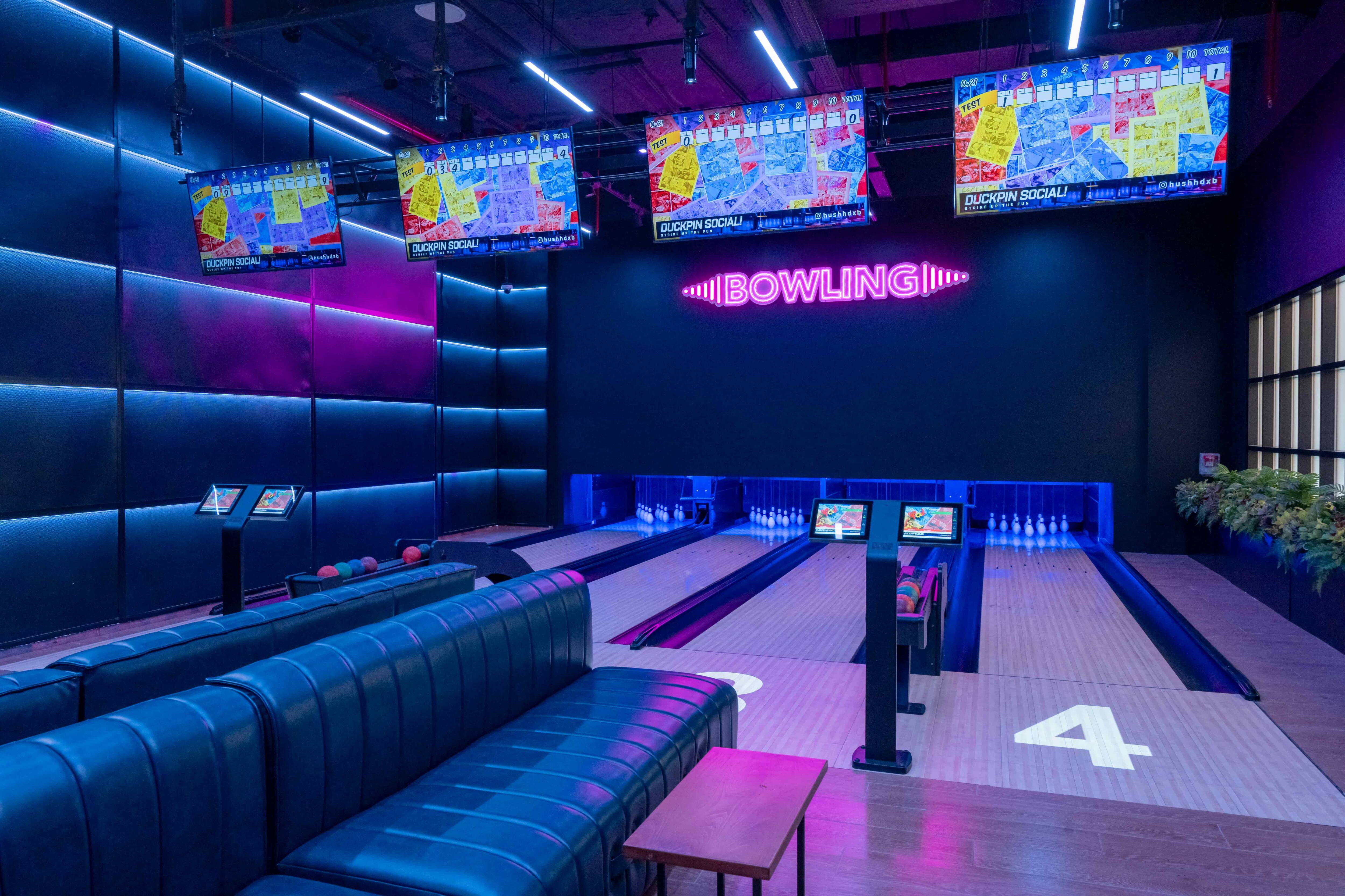 social distrikt dubai ten-pin bowling