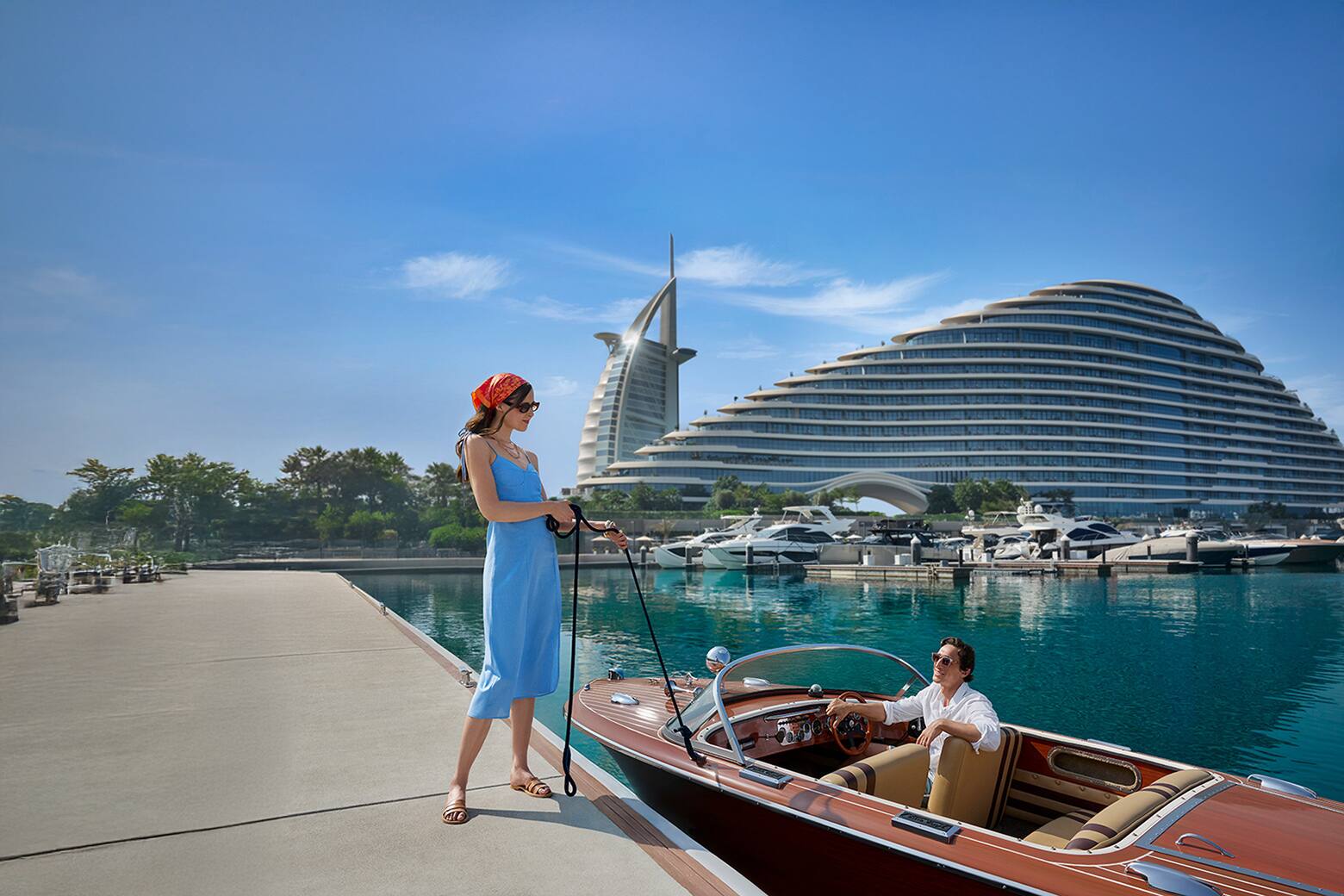 noram header couple in boat by the burj al arab