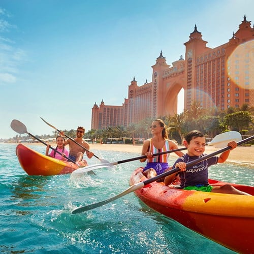 Summer in Dubai - Kayaking at Atlantis The Palm