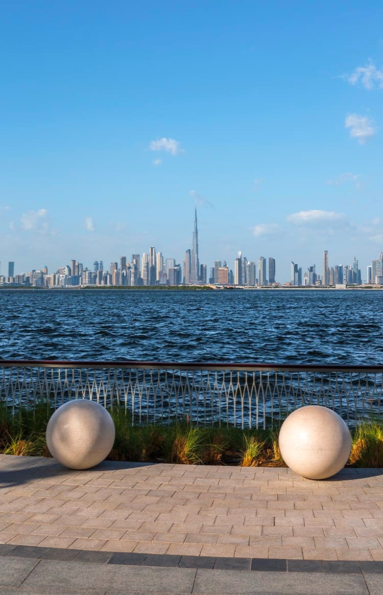 Dubai skyline Creek Harbour