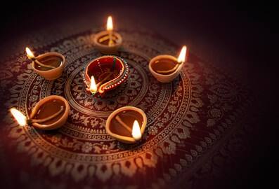 Diwali candles