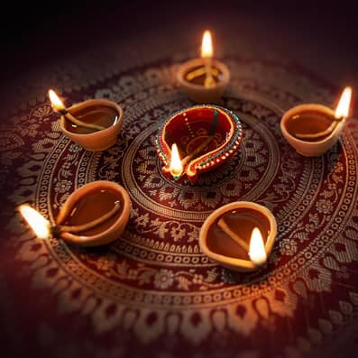 Diwali candles