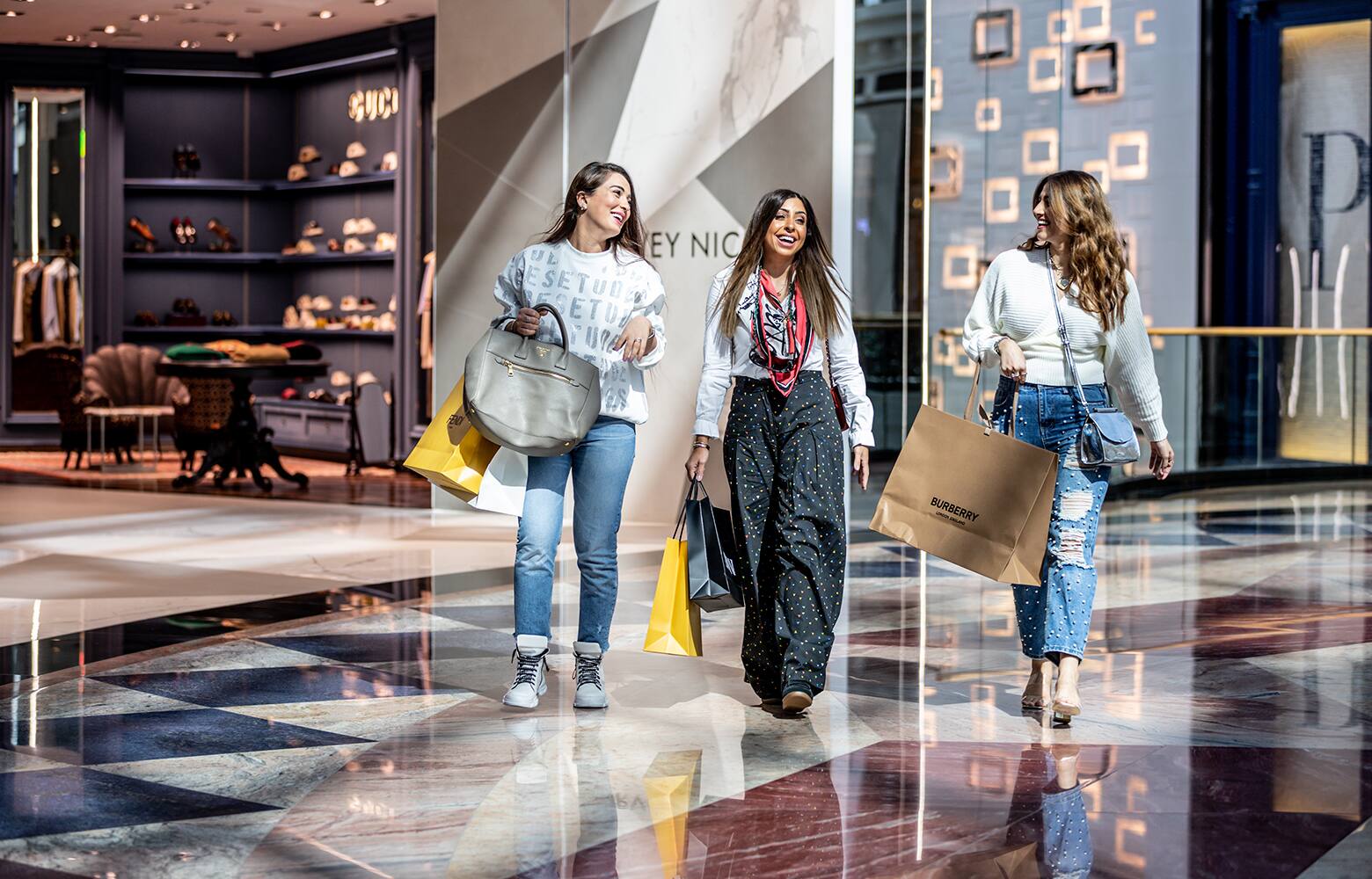 Women shopping together at Mall of the Emirates