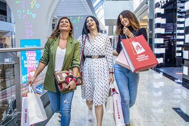 Women in shopping mall