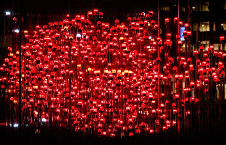 Dubai Light art installation Desire
