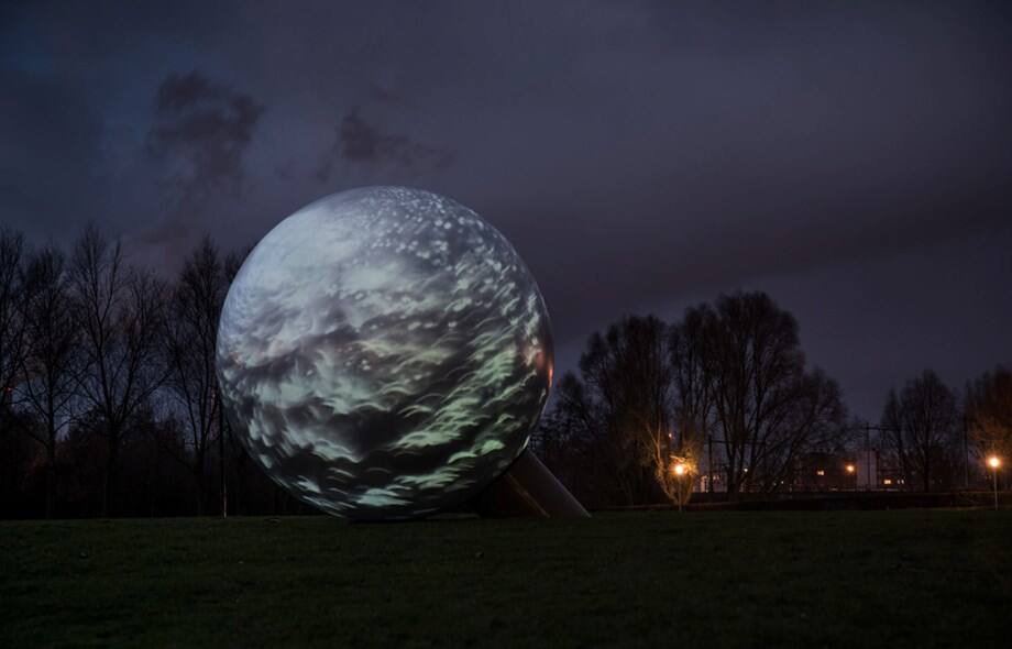 Dubai Light art installation The Sphere