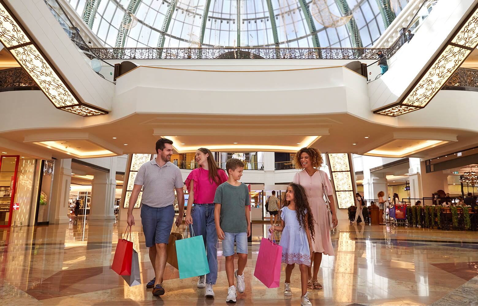 Family at Mall of the Emirates