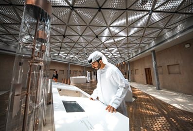 Emirati guy at local heritage museum