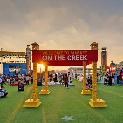 Dubai Festival City Mall outdoor market ‘On the Creek