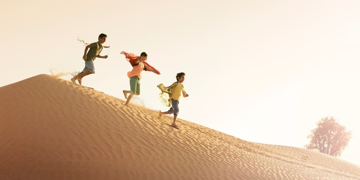 Have endless family fun in Dubai's desert.