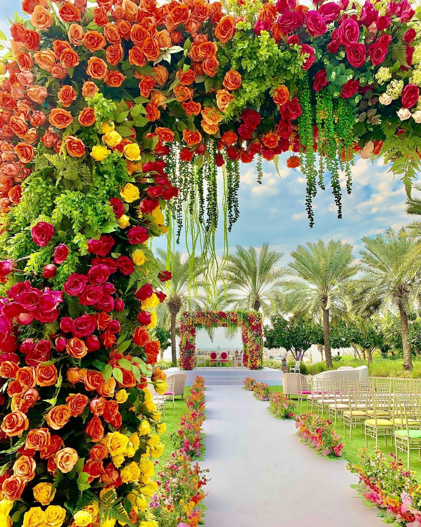 Garden theme wedding at Four Seasons Resort Garden Dubai